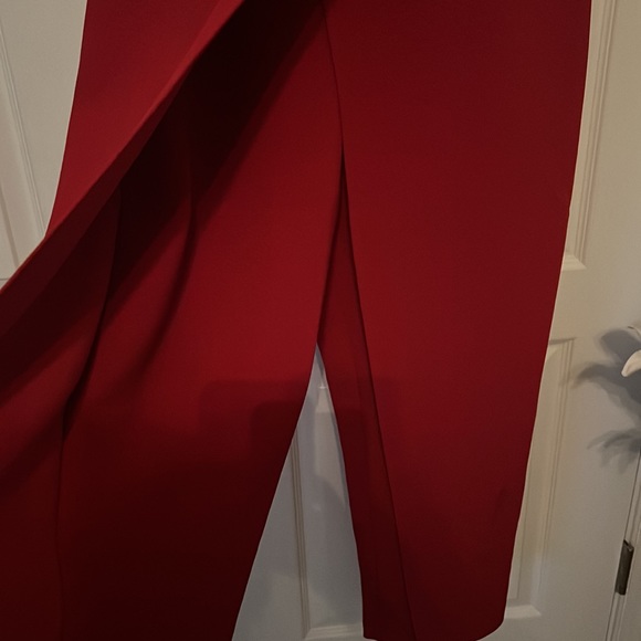 BCBGeneration Vibrant Red Halter Jumpsuit - Picture 3 of 7